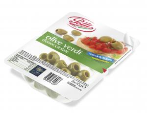 Olives in trays